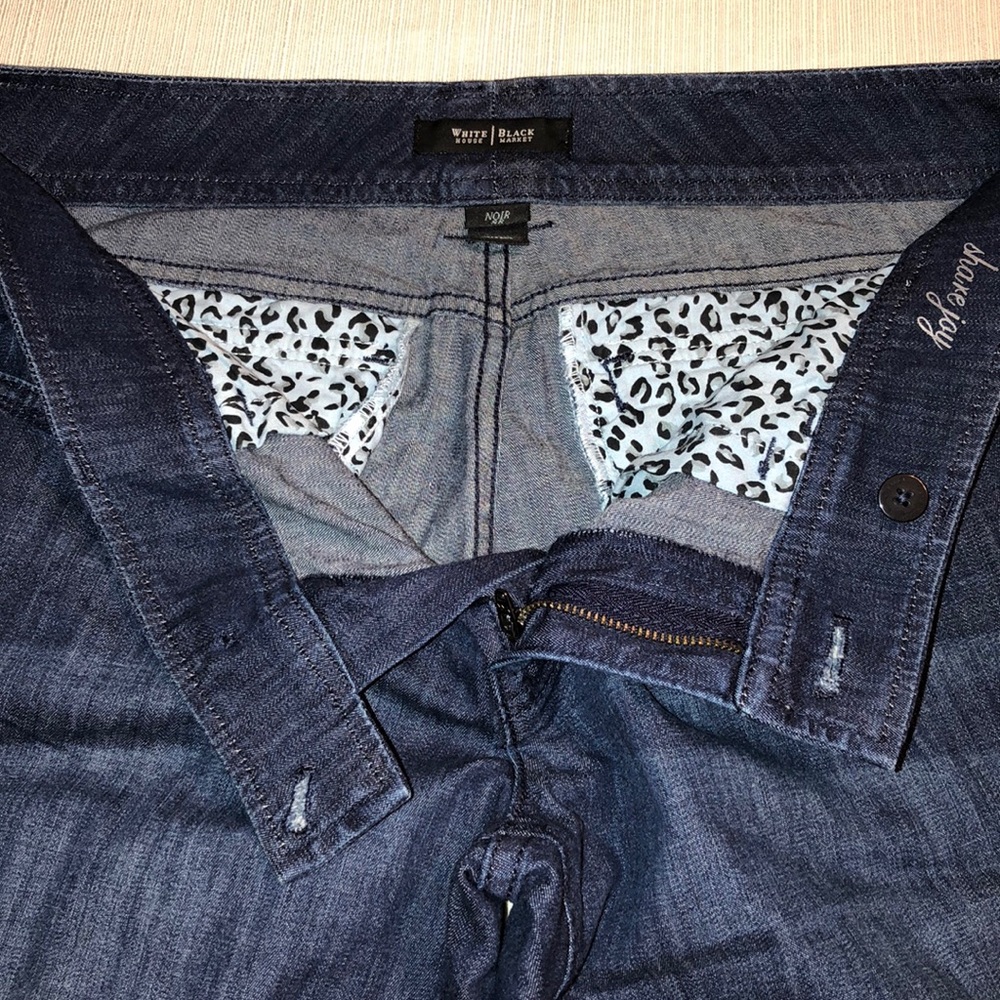 White House Black Market Trouser Leg Jeans :  8R